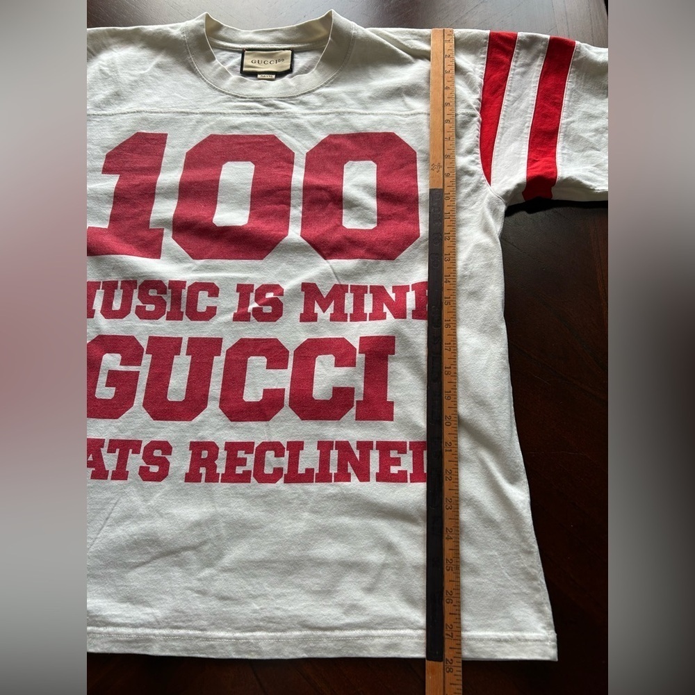 Gucci White Tee with Red Number Design UNISEX
100 music is mine - Picture 4 of 10